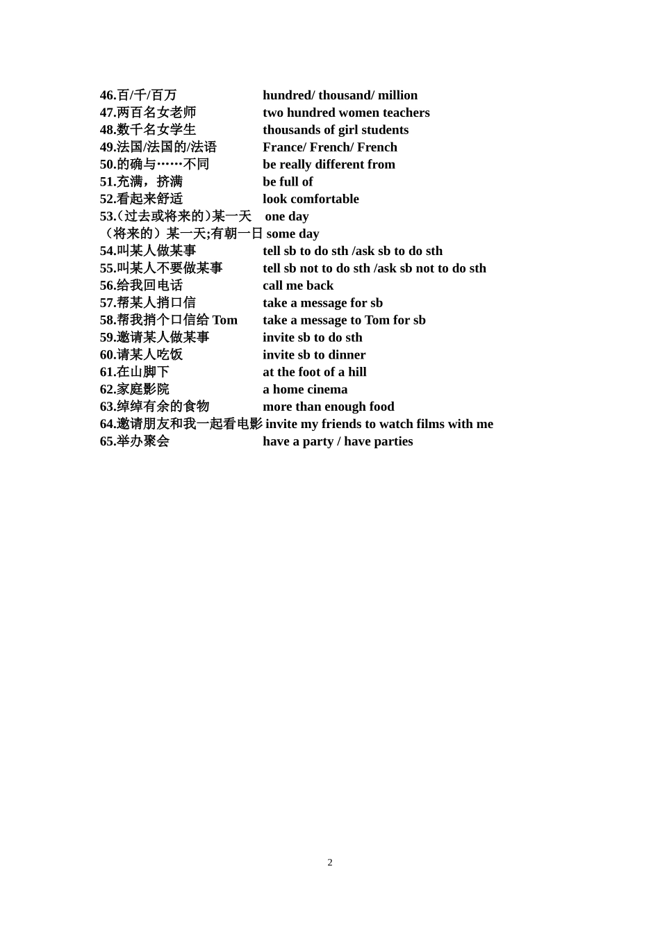 7下Unit-1-短语-背诵版_第2页