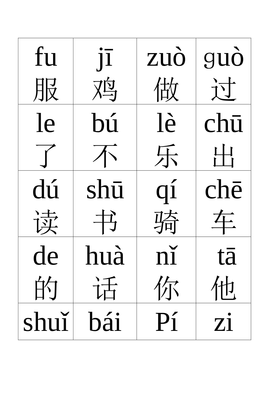 人教版一年级生字带拼音_第2页
