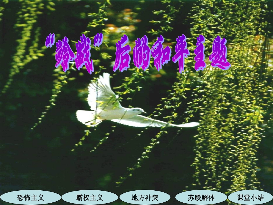 冷战后的和平主题_第3页