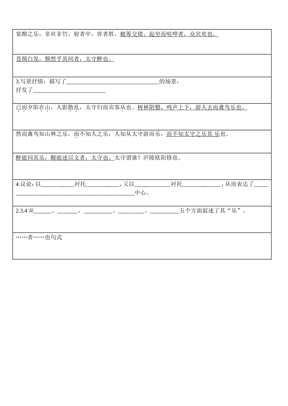 醉翁亭记-梳理性默写_第2页
