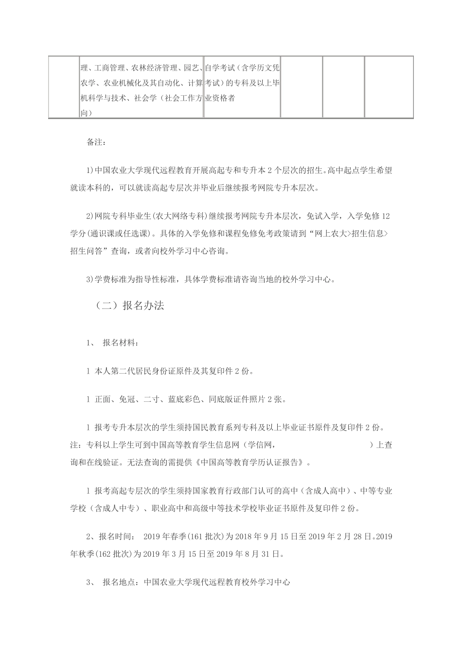 中国农业大学网络教育学院2024年秋季招生简章 _第2页