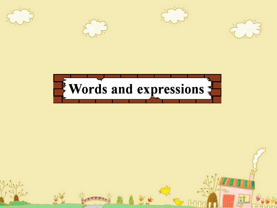Words-and-expressions_第1页