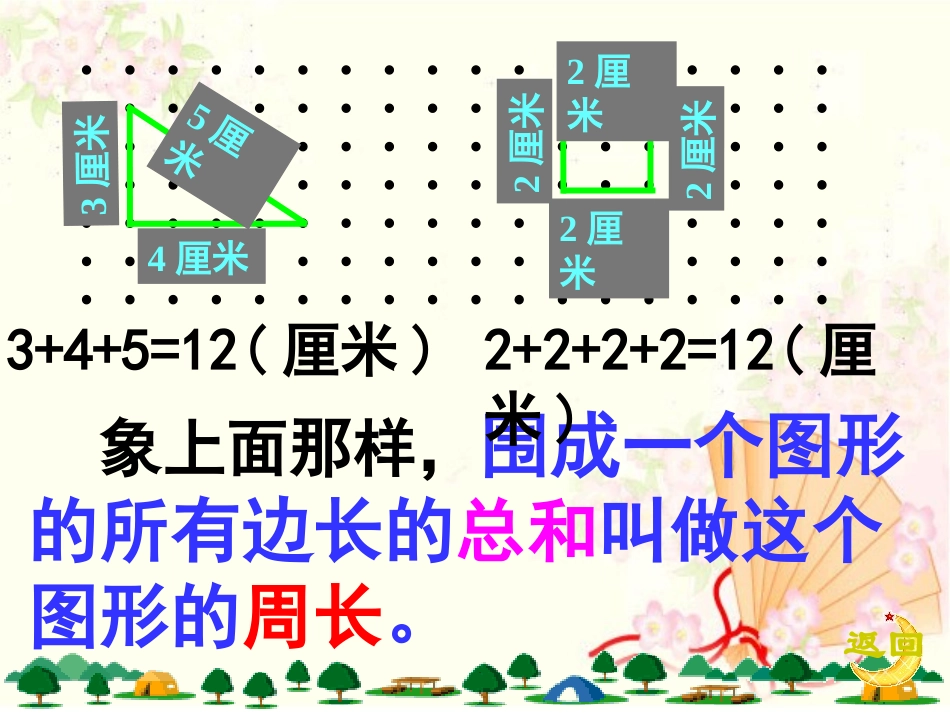 人教版三年级数学上册《正方形的周长》PPT课件_第3页