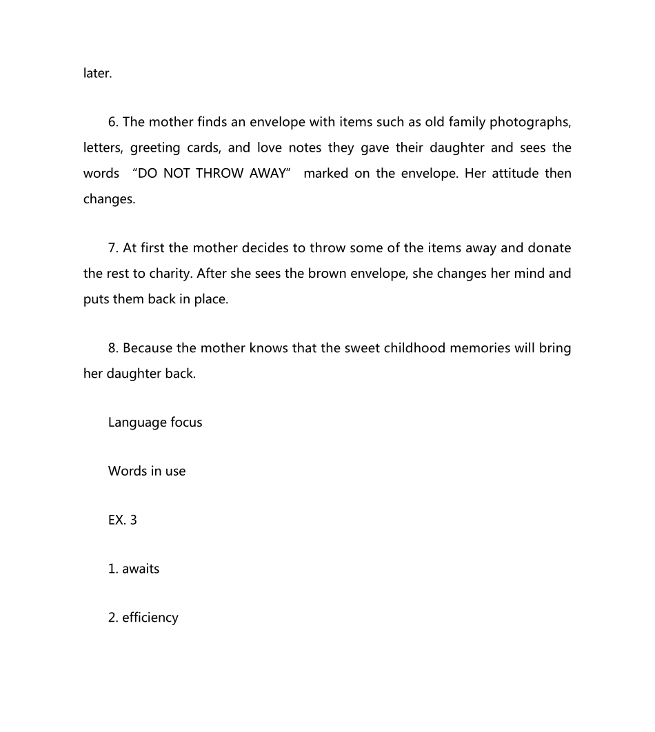 新视野大学英语1第三版Unit+2+课后答案 _第2页
