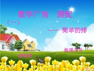 人教2011版小学数学二年级搭配-课件