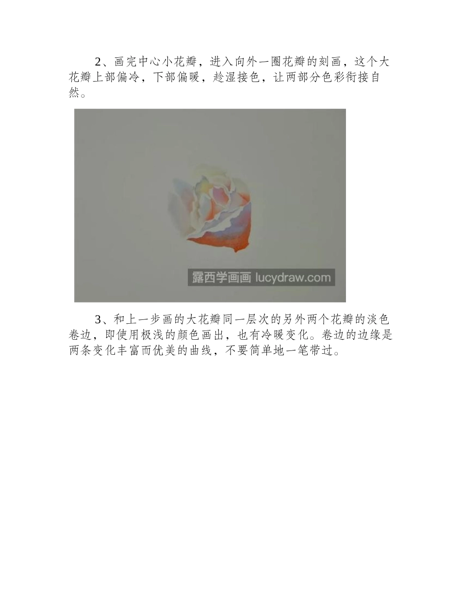 月季花的画法是什么_适合零基础的水彩教程分享水彩画教程_第2页