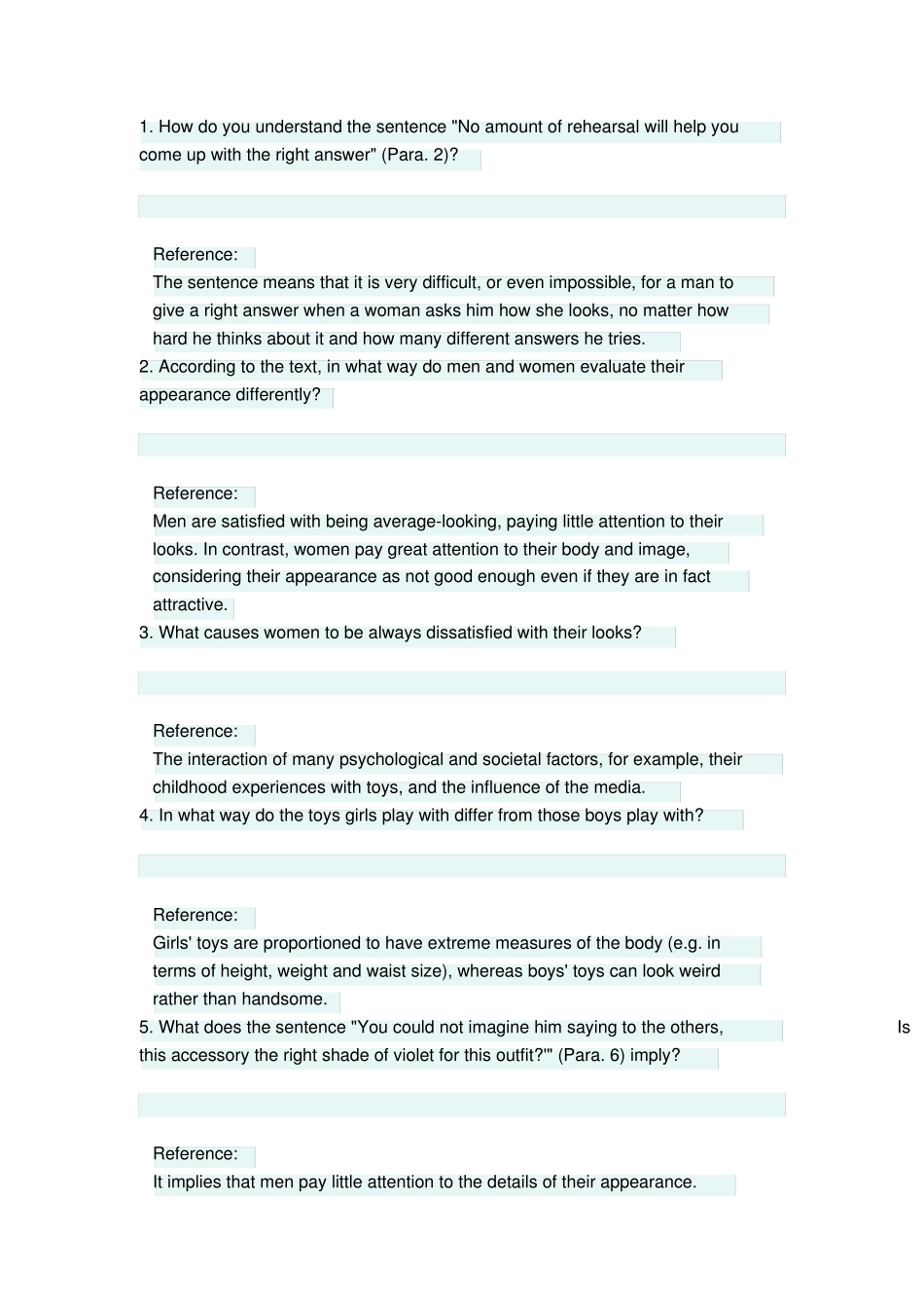 新视野大学英语第三版读写教程第四册第二单元课后练习答案(20240419111精品_第1页