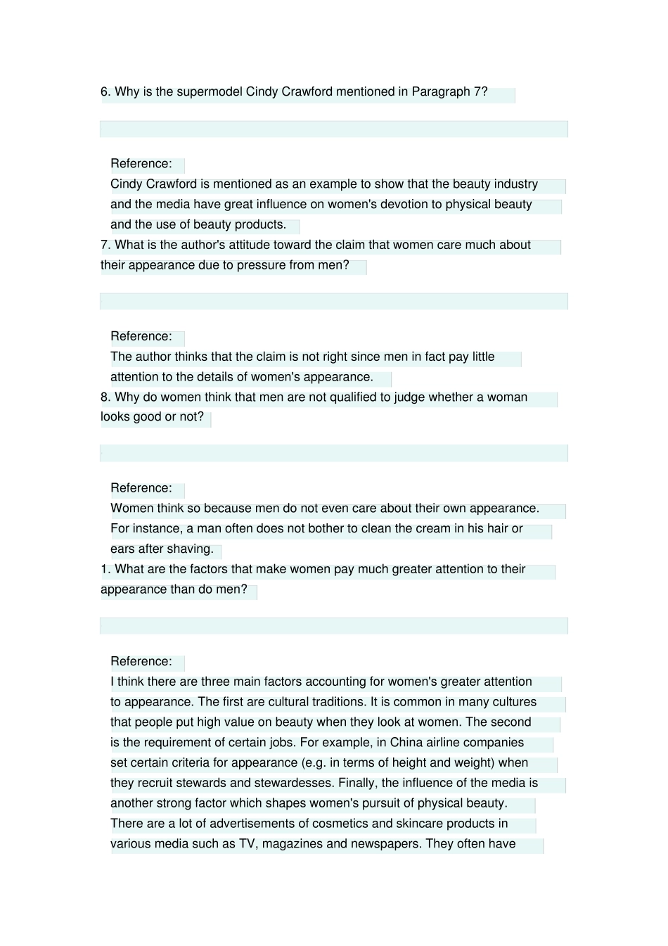 新视野大学英语第三版读写教程第四册第二单元课后练习答案(20240419111精品_第2页