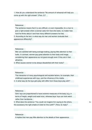 新视野大学英语第三版读写教程第四册第二单元课后练习答案(20240419111精品