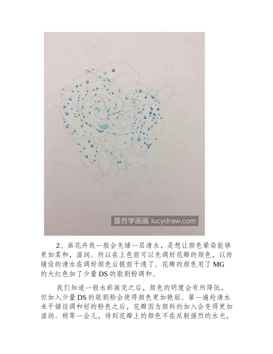 雨后的山茶花怎么画_有哪些绘画建议_水彩画教程_第2页