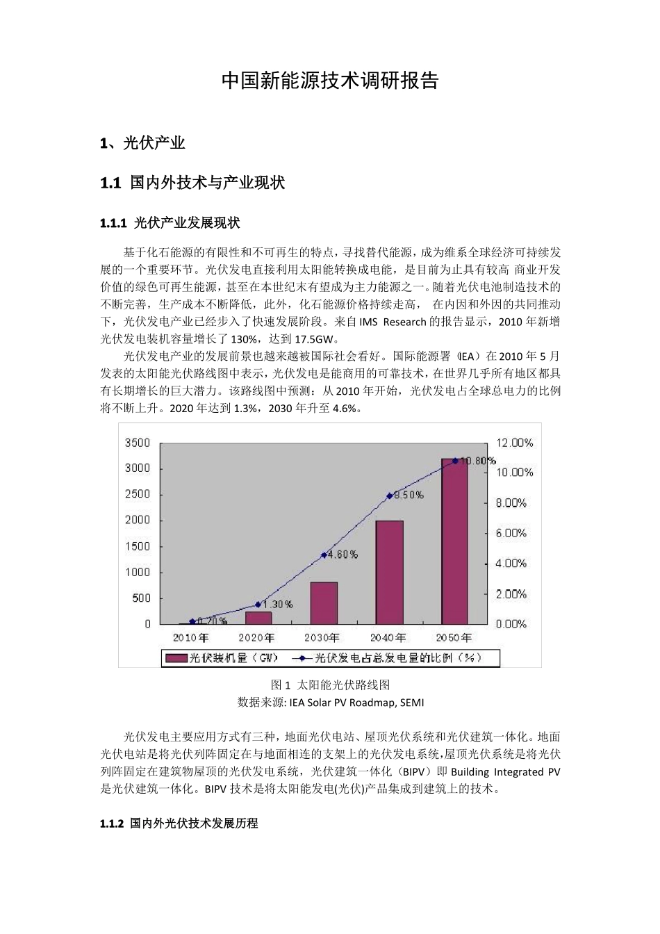 中国新能源技术调研报告_第1页