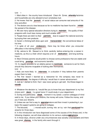 最新新视野大学英语第三版读写教程3习题答案(部分) 