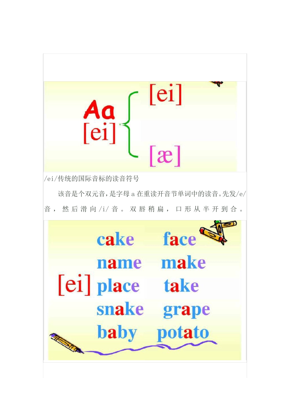 小学音标讲解及练习题复习课程 _第2页