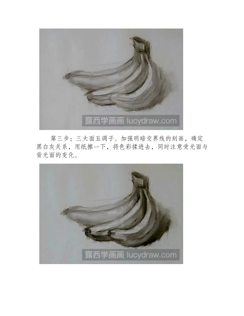 怎么素描静物香蕉素描教程_第2页