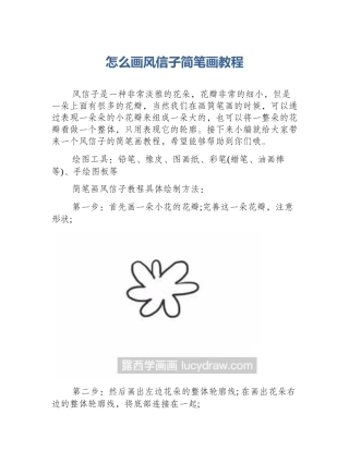 怎么画风信子简笔画教程