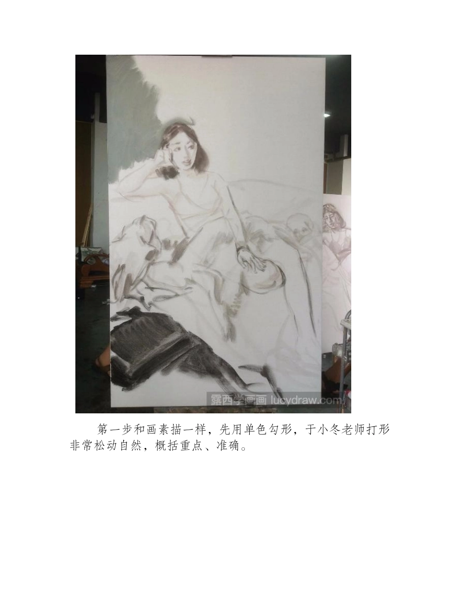 于小冬油画人物是怎么画的_简单几个步骤分享油画教程3_第2页