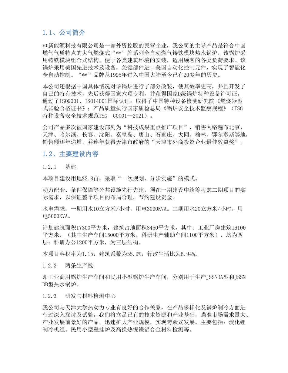 新能源科技有限公司项目可行性研究报告【绝对精品】_第2页