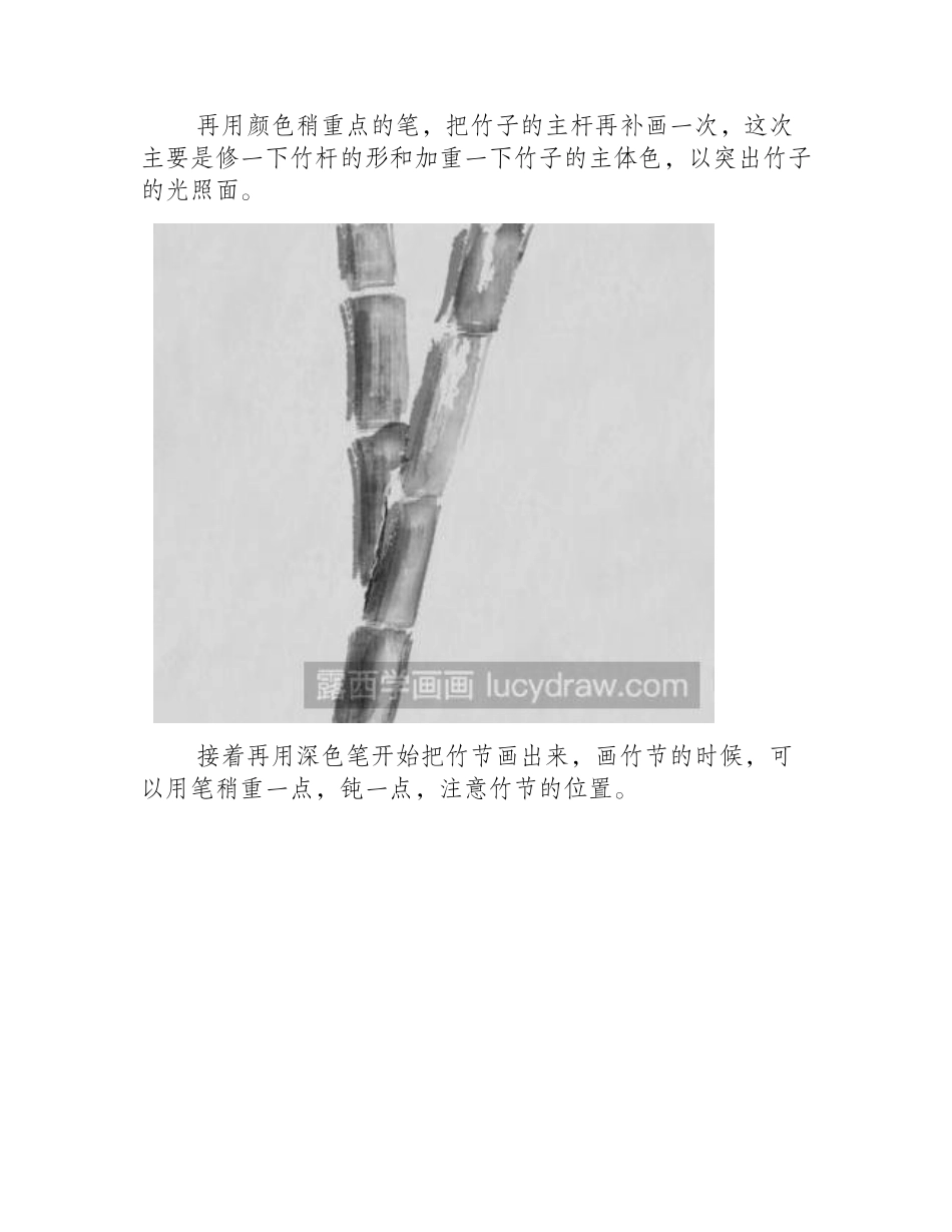 怎样画水墨竹子_简单国画竹子画法国画教程_第2页
