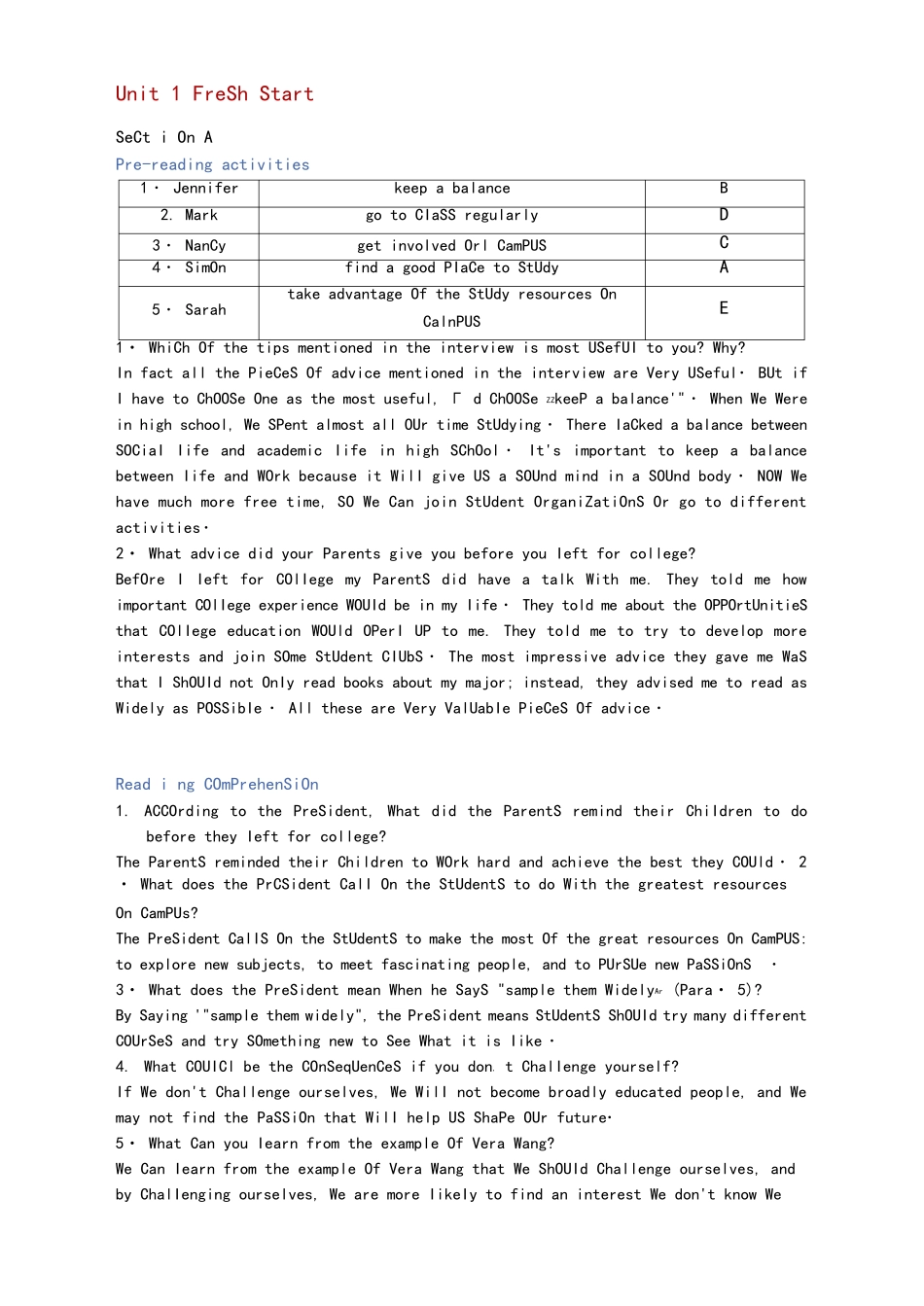 新视野大学英语读写教程1第三版Unit1 _第1页