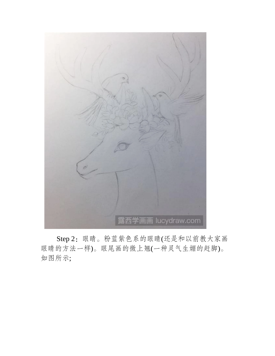 屿鹿彩铅画教程彩铅画教程1_第2页