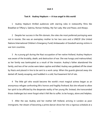 新视野大学英语第三版读写教程第三册Unit3课文原文(A+B篇) 