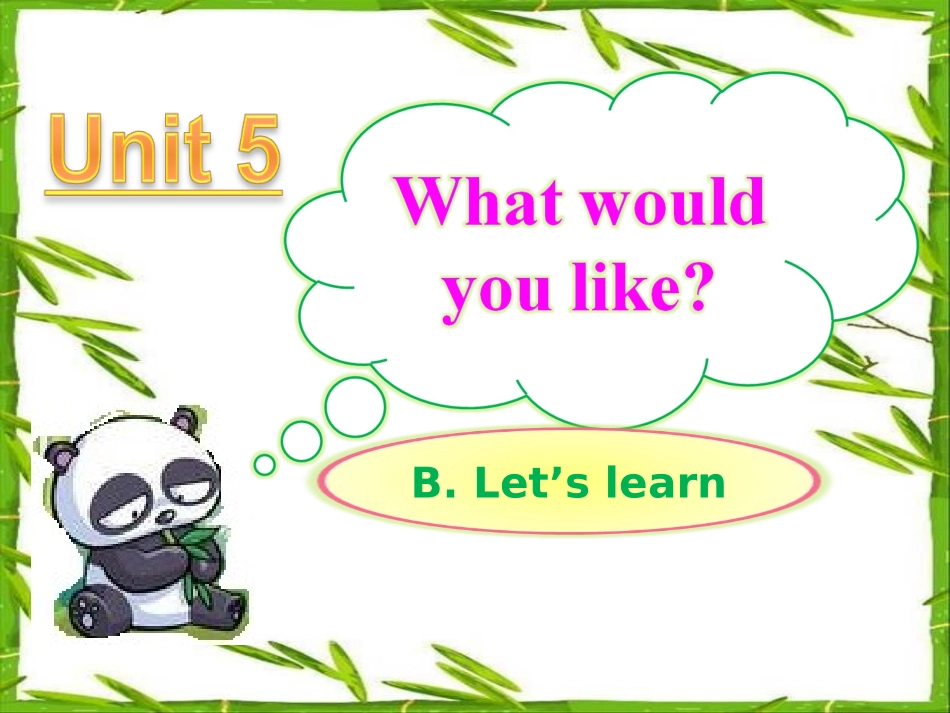 Unit5-what-would-you-like第四课时A_第1页