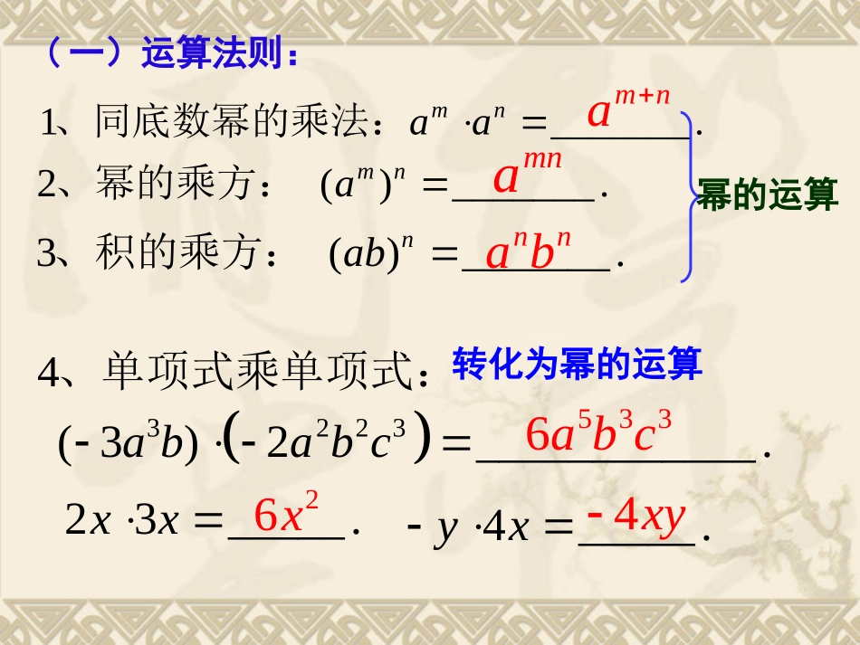 整式的乘法复习_第2页