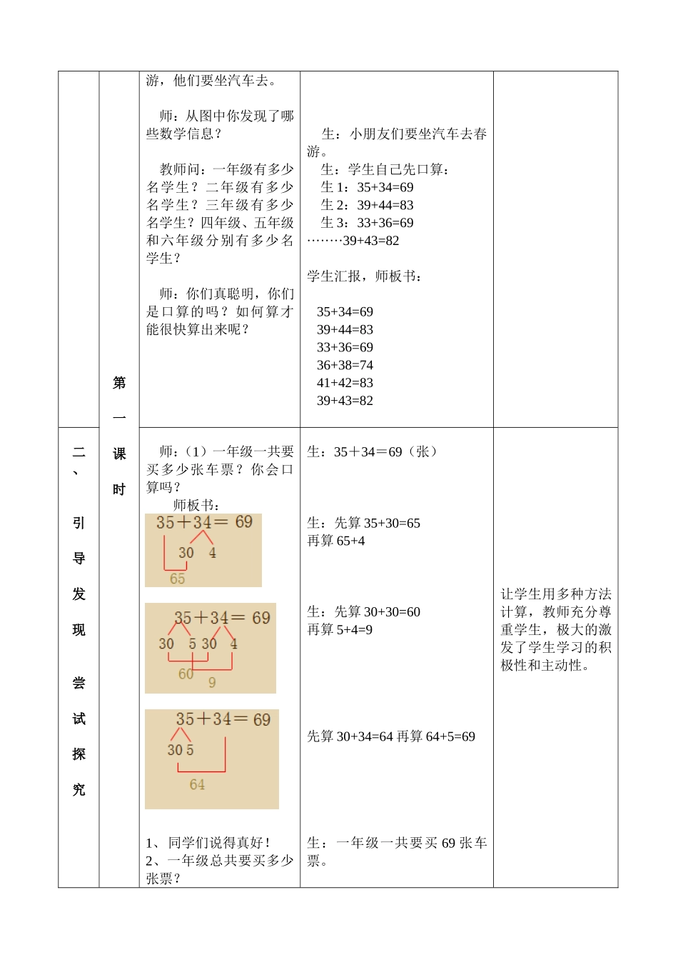 小学数学人教2011课标版三年级第二单元--万以内的加法和减法(一)两位数加两位数_第2页