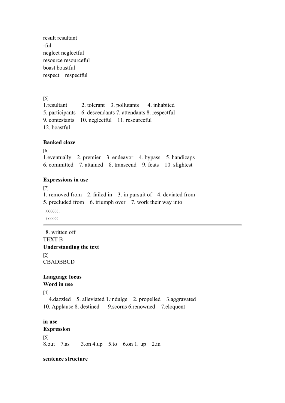 新视野大学英语读写教程3(第三版)课后-答案 _第2页