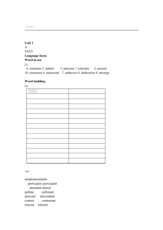 新视野大学英语读写教程3(第三版)课后-答案 