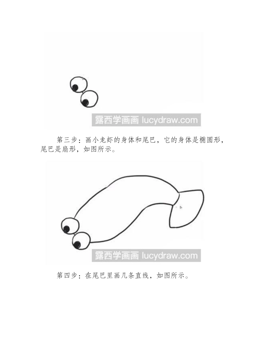 怎么画简笔画小龙虾简笔画教程_第2页