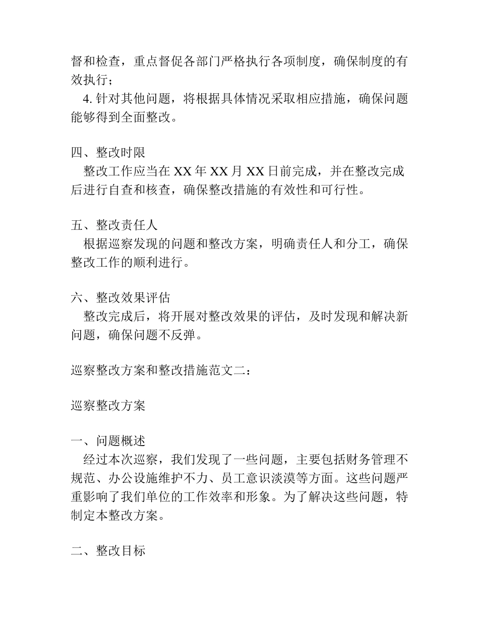 巡察整改方案和整改措施 范文(精选11篇) _第2页