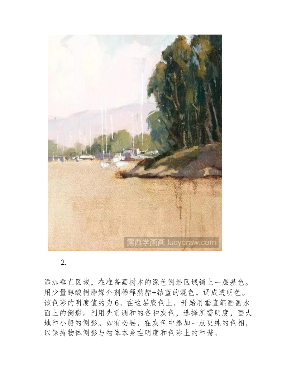 油画水面的画法油画教程1_第2页