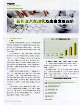 新能源汽车现状及未来发展趋势