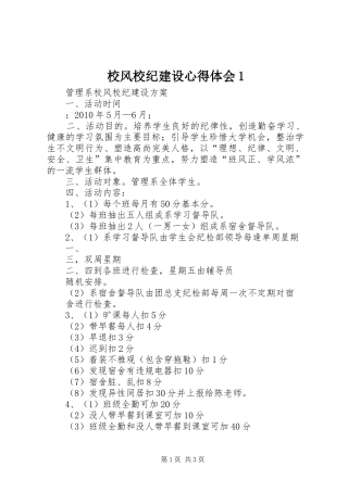 校风校纪建设心得体会1_1