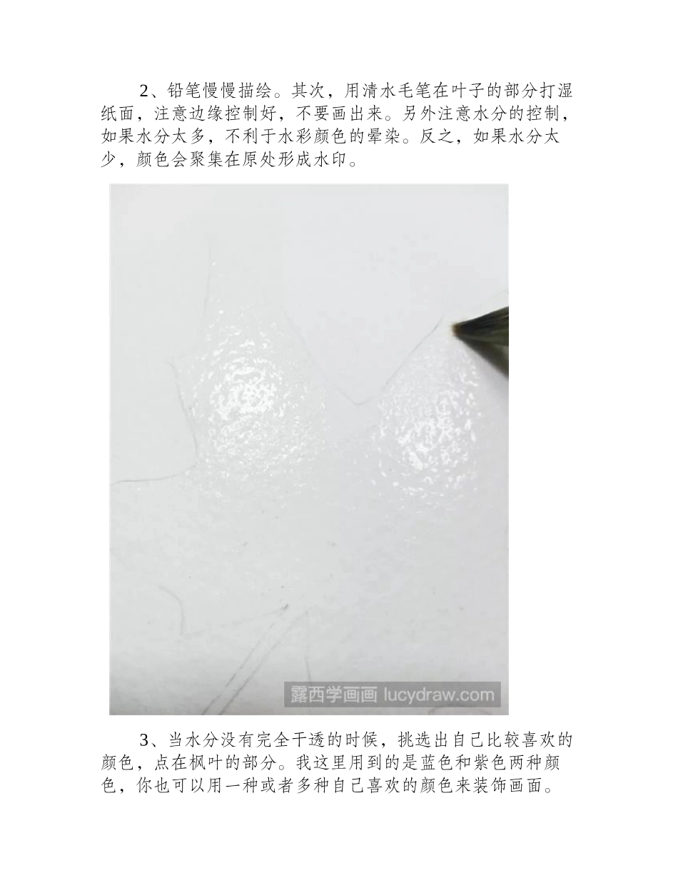 怎样画美丽的叶子作贺卡_水彩画教程_第2页