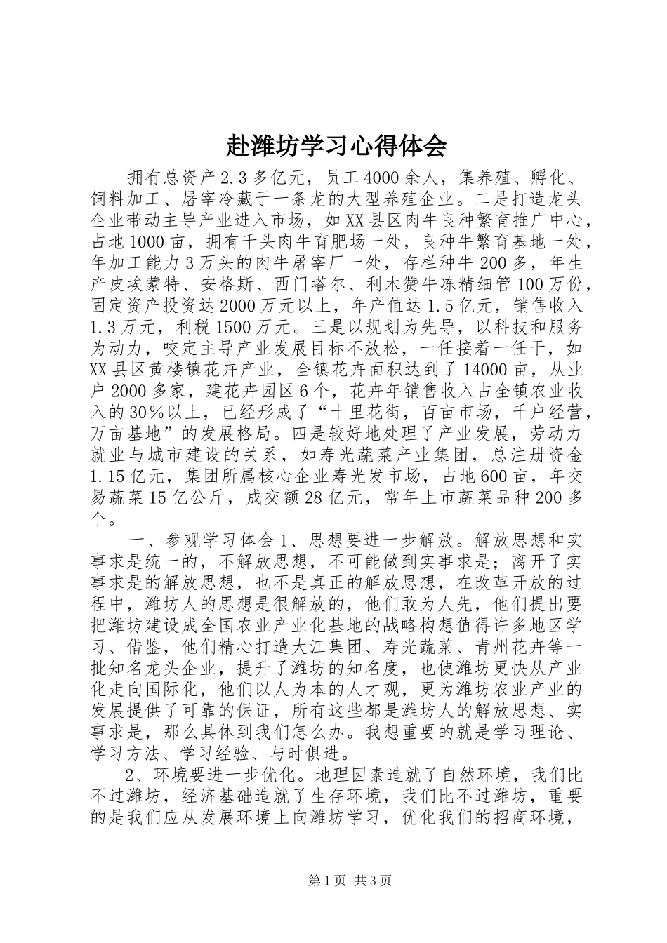 赴潍坊学习心得体会_第1页