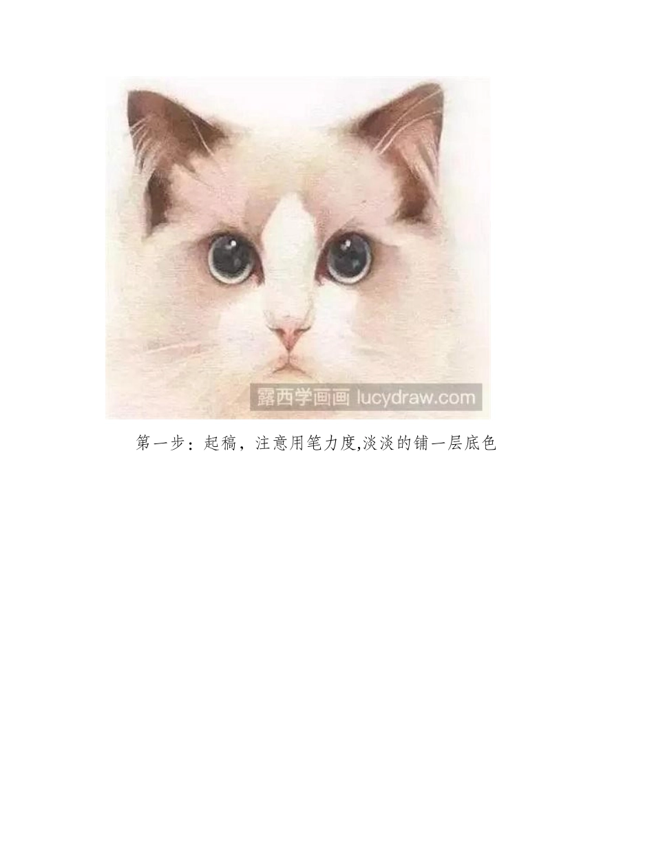 小猫咪水彩怎么画水彩画教程_第2页