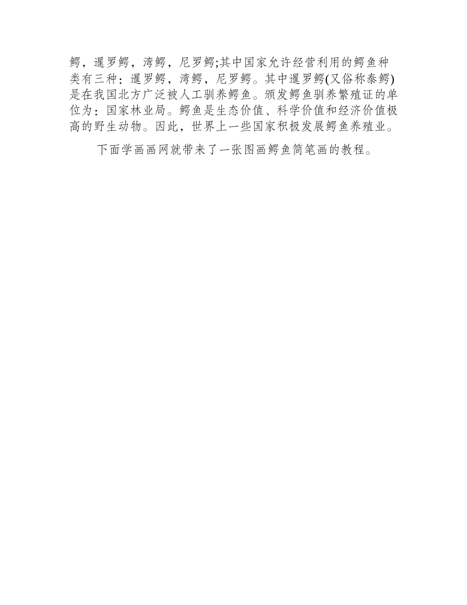 怎么画小鳄鱼_鳄鱼简笔画教程简笔画教程_第2页