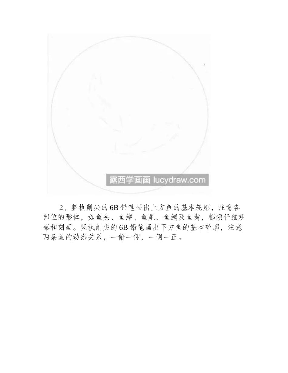 鱼藻图怎么画_详细的绘画步骤有哪些_素描教程_第2页