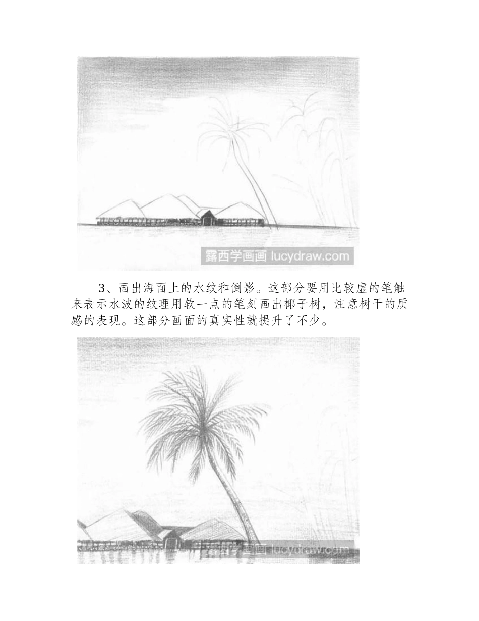 椰子树素描步骤素描教程1_第2页