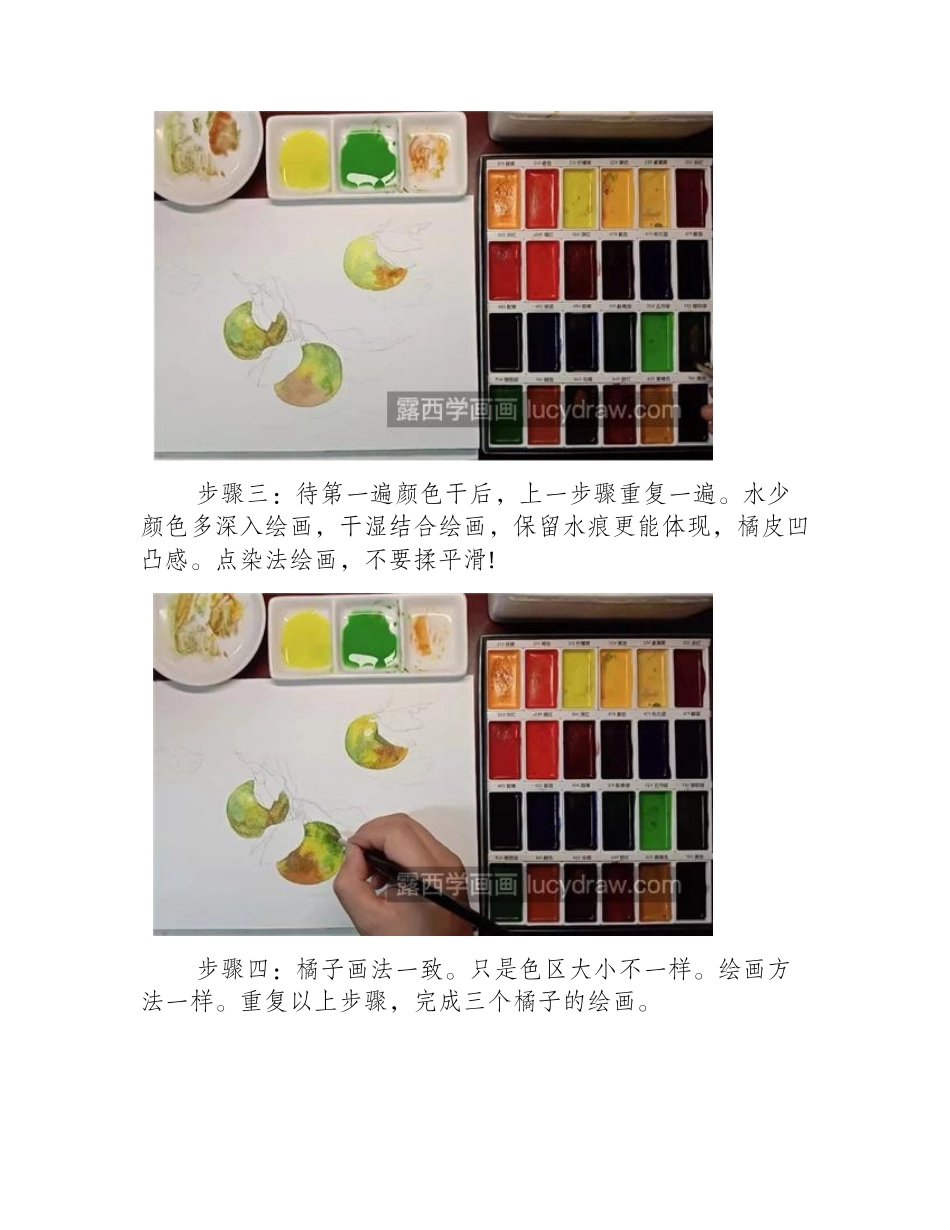 叶桔怎么画_简单的水彩画法是什么_水彩画教程_第2页