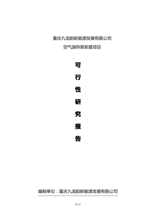 新能源可行性研究报告