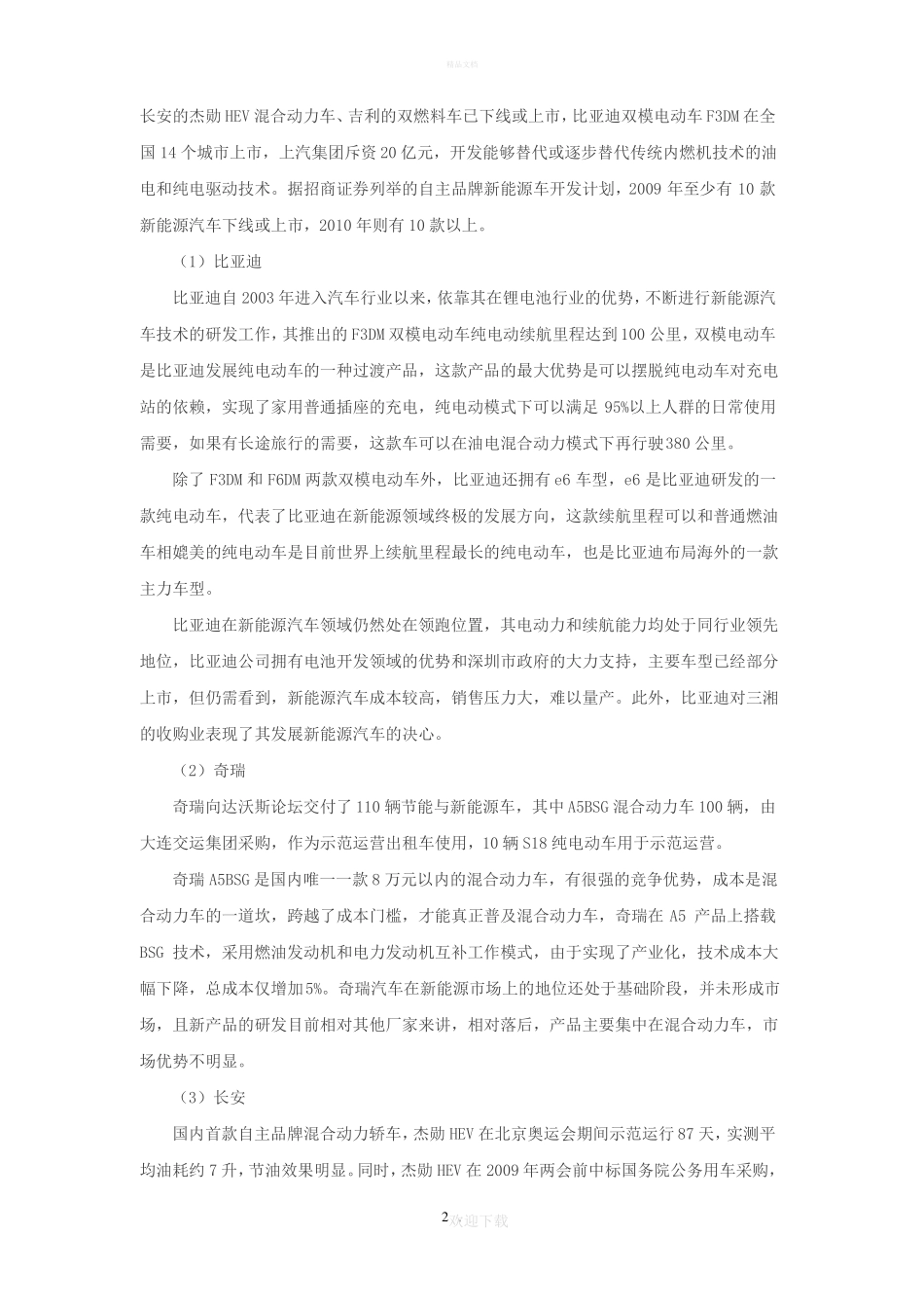 新能源汽车市场调查_第2页