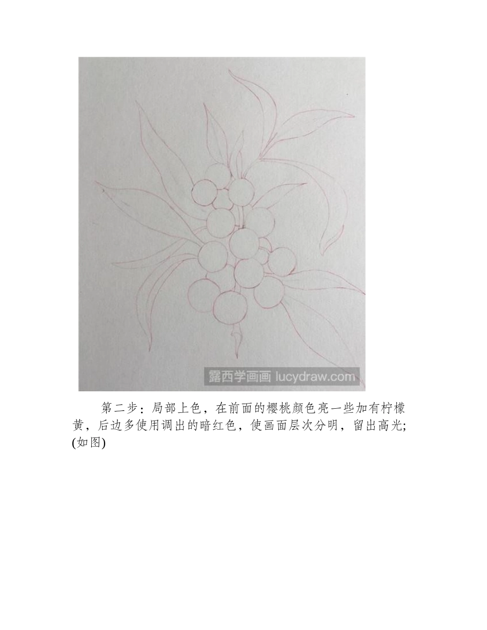 樱桃水彩画教程水彩画教程_第2页