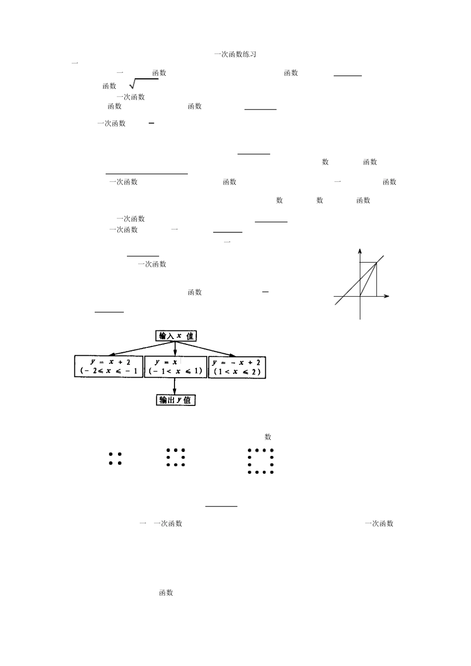 一次函数练习题 _第1页