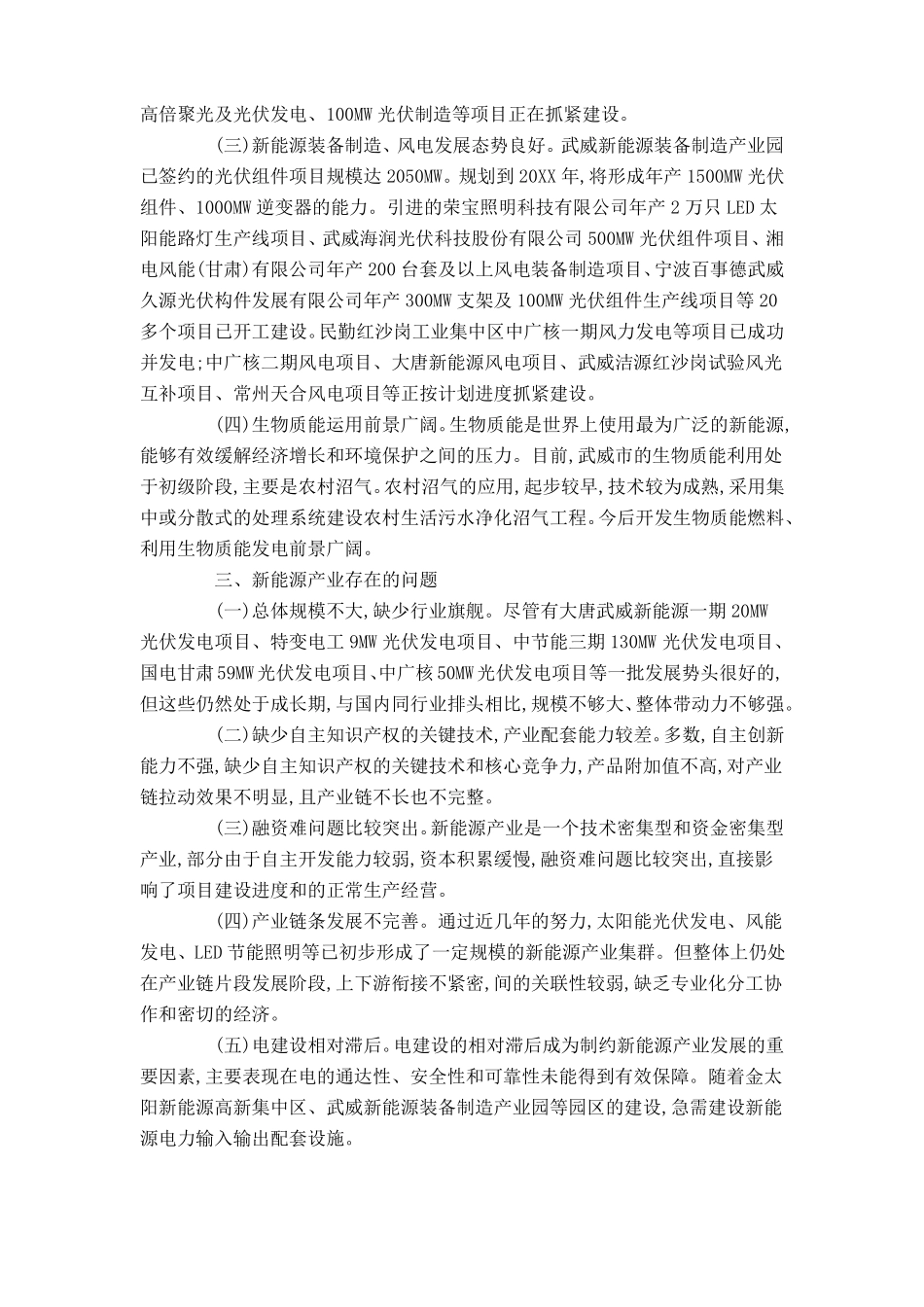 新能源产业发展的调研报告-总结报告模板_第2页