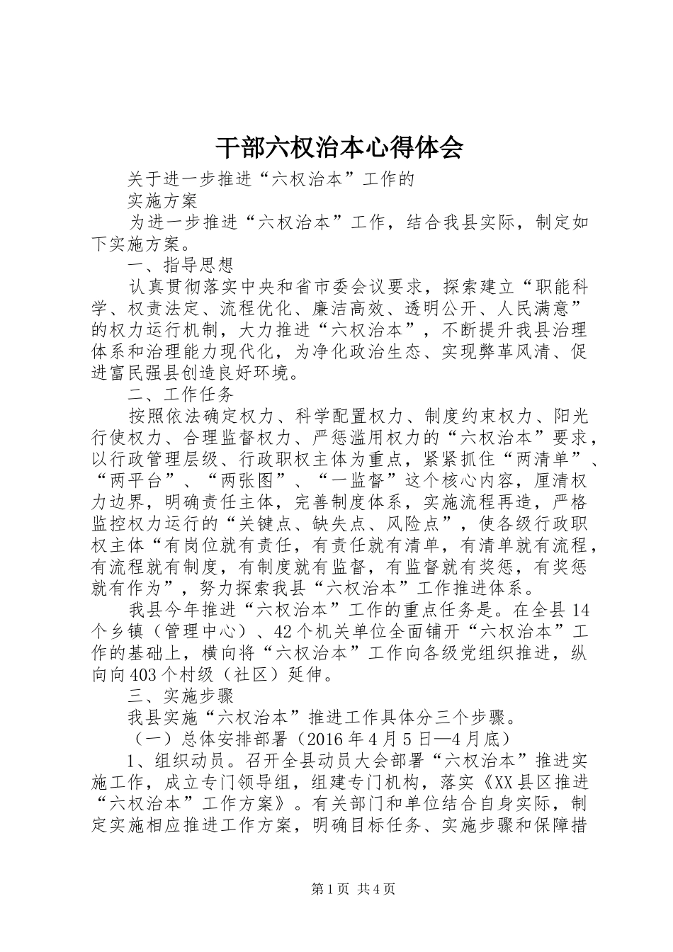 干部六权治本心得体会_1_第1页
