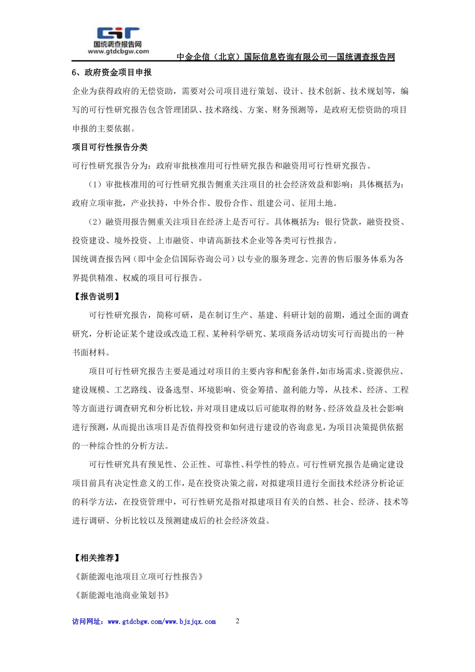 新能源电池项目投资可行性研究报告_第2页