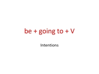 小学英语 be + going to + V